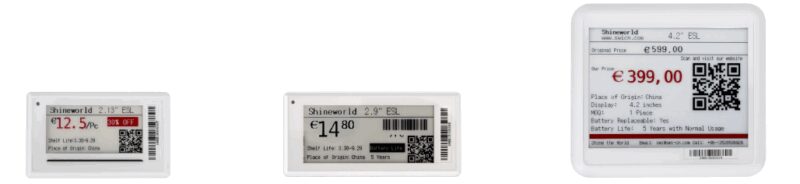 Étiquette électronique de gondole