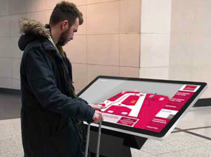 Borne interactive 32" Windows Tactile